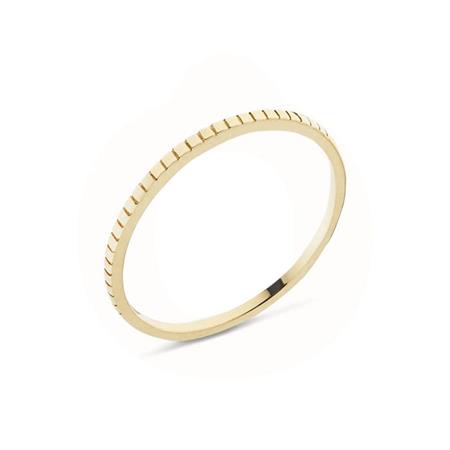 Vibholm GULD - ring med riller - 9 karat guld KR1098
